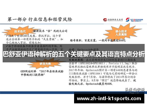 巴舒亚伊语种解析的五个关键要点及其语言特点分析